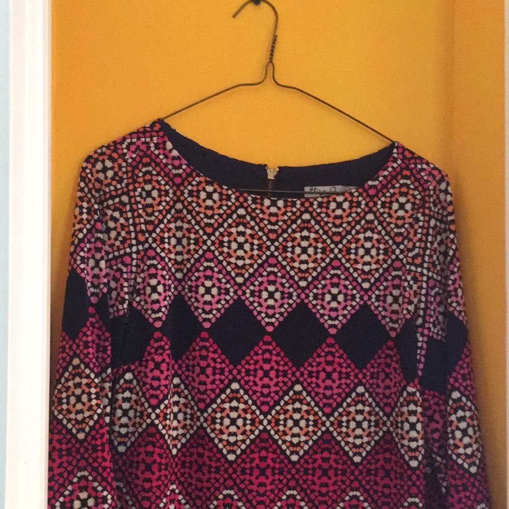 Eliza J 70’s inspired 3/4 length sleeve dress